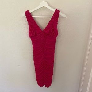 Bebe hot pink mini dress xs